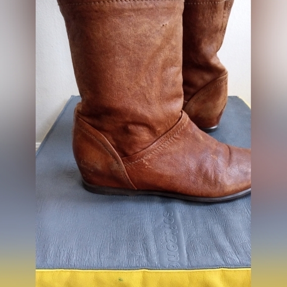 Stuart Weitzman Brown 100% Leather Made in Spain Knee High Boots size 7.5 - Picture 12 of 15